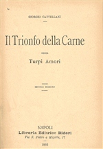 Copertina di Giorgio Cattellani - ''Turpi amori'' (1903).