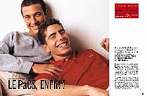 Immagine dal mensile gay francese Tetu, 1999