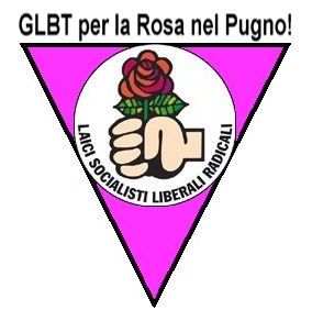 Simbolo dei LGBT per la rosa nel pugno
