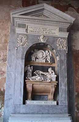 La tomba di Francesco Algarotti nel celebre Camposanto di Pisa (Foto G. Dall'Orto).