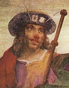 Francesco Berni da Giovane ritratto da Rosso Fiorentino nel Chiostrino dell'Annunziata a Firenze