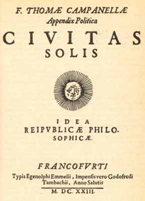 La _Civitas Solis_, nell'edizione latina del 1623.