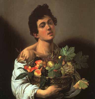 Caravaggio - Ragazzo con canestro di frutta