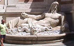 La statua parlante di Marforio, Musei capitolini di Roma (foto G. Dall'Orto).