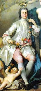 Il castrato Farinelli (1705-1782) nel 1735 ca.