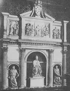 La tomba di Leone X nella chiesa di santa Maria sopra Minerva, a Roma.