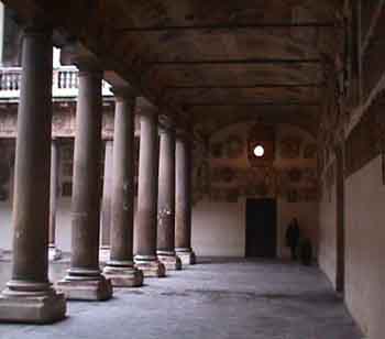 Padova: il cortile della parte antica dell'Università (foto Dall'Orto)
