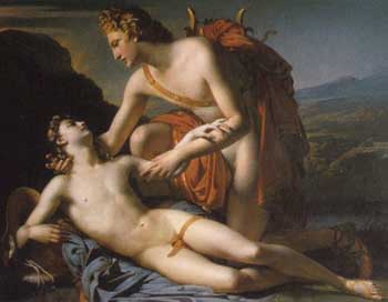 Claude-Marie Dubufe (1789-1864) - Apollo e Ciparisso [1821]