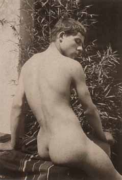 Pluschow, Nudo di spalle, Roma circa 1900.