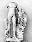 Frammento di statua romana di Giove (in forma di aquila) e Ganimede. Roma, Museo delle Terme (foto G. Dall'Orto)