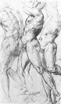 Pontormo, disegno preparatorio per gli affreschi di san Lorenzo. Lille, Muse des beaux-arts
