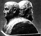 L'erma bifronte con il ritratto e il nome di Seneca, al Pergamonmuseum di Berlino