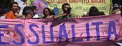 Roma, World Pride - 8-7-2000. (Foto G. Dall'Orto).