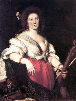 Barbara Strozzi in un ritratto di Bernardino Strozzi.