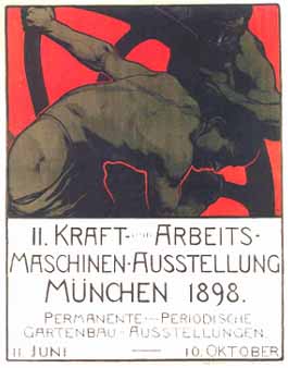manifesto per fiera tedesca, 1898