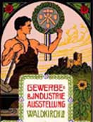 Manifesto per fiera industriale tedesca. 1913.