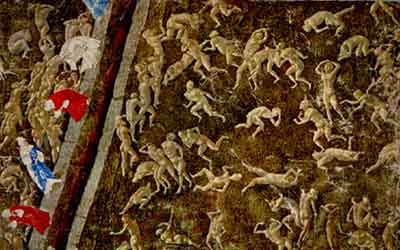 Sandro Botticelli, Sodomiti. Illustrazione per la ''Divina Commedia''