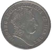 Ferdinando I di Borbone in una moneta del 1818