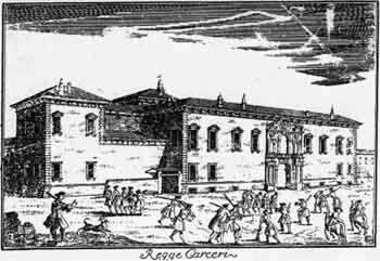 Le carceri di Milano (oggi comando dei vigili urbani) all'epoca in cui Beccaria scriveva questo testo.
