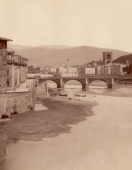 L'Arno a Firenze nel XIX secolo.