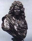 Jean-Baptiste Lully. Bronzetto di Gaspar Collignon.