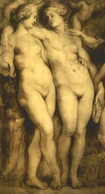 Dettaglio da: Rubens, Le tre Grazie [1627-1628 ca].