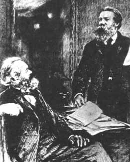 Marx ed Engles a Londra nel 1867.