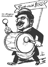 Caricatura di Magnus Hirschfeld