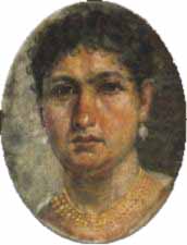 Ritratto ellenistico di donna, da El Fayyum (Egitto)