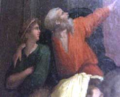 Socrate abbraccia Alcibiade, in un quadro del Vasari alla Pinacoteca Nazionale di Bologna. [Foto Dall'Orto]