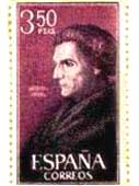 Acosta in un francobollo commemorativo spagnolo del 1965.