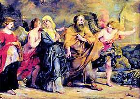 Fuga da Sodoma di Rubens (1577-1640), al Louvre.