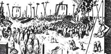Pieter Bruegel il Vecchio, Tortura e rogo da ''La Giustizia'', [dopo il 1559]