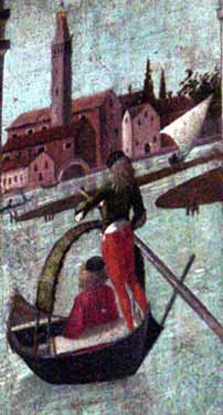 Vittore Carpaccio, Paesaggio veneziano del XV secolo. [Foto di G. Dall'Orto]