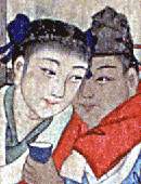 Amanti omosessuali cinesi (dettaglio da disegno del sec. XVIII-XIX). Dal sito _androphile_