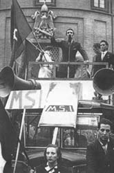 Comizio del MSI nel 1948