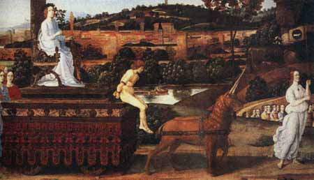 Trionfo della castità, di Bartolomeo di Giovanni (Torino, galleria sabauda)