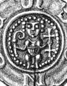 Moneta con ritratto di vescovo, 1273-1280