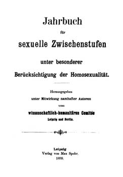 Frontespizio dello Jahrbuch, 1899 (anno I).