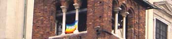 Milano, campanile di San Lorenzo, Marzo 2003. (Foto G. Dall'Orto)