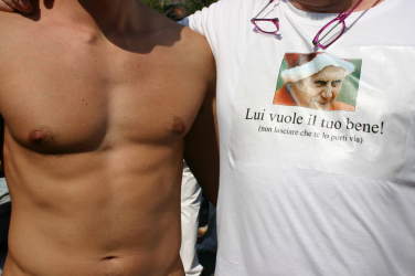 Maglietta Il papa vuo.ple il tuo bene (non lasciare che te lo porti via)
