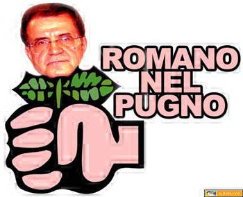 Immagine satirica Romano nel pugno