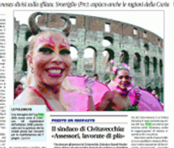 Transessuali davanti al Colosseo