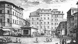 Piazza Giudea di Roma nel Settecento