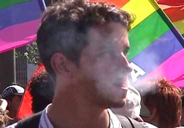 Manifestante al World Pride 2000