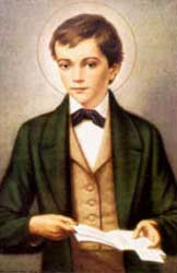 San Domenico Savio in un'immagine devozionale
