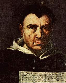 Tommaso Campanella ritratto da Francesco Cozza, circa 1630. (Roma, Collezione Caetani).