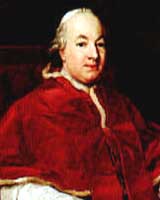 Pio VI (Angelo Braschi, 1717-1799) portrait en 1775 par Pompeo Batoni