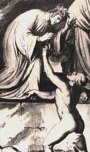 Joseph Anton Koch - Dante e Brunetto (dettaglio)