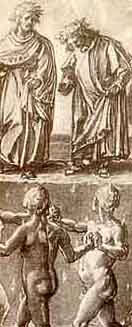 G. Stradino e Luca Signorelli - I violenti contronatura nel cantro XVI dell'Inferno dantesco